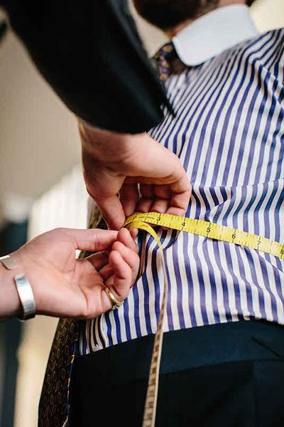 Снятие мерок для bespoke рубашки