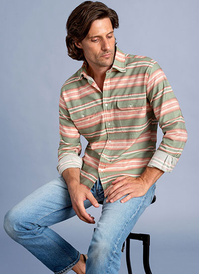 Полосатая рубашка Proper Cloth