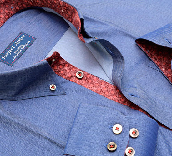 Контрастные элементы на рубашках made-to-measure