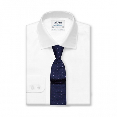 картинка Regular Fit Plain White Poplin Shirt от магазина  Fineshirt 