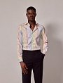 картинка Brandon Blue & Yellow Multi Check Slim Shirt-High Collar от магазина  Fineshirt 
