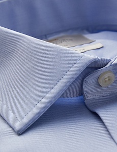 Картинка Men's Formal Blue Fine Twill Extra Slim Fit Shirt