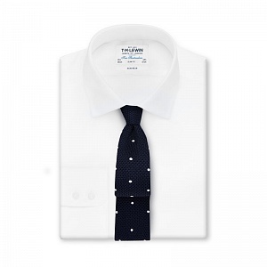Картинка Non-Iron White Twill Slim Fit Shirt