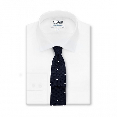 картинка Non-Iron White Twill Slim Fit Shirt от магазина  Fineshirt 