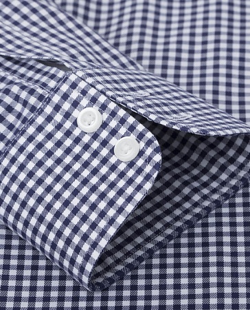 картинка Non-Iron Navy Gingham Regular Fit Shirt от магазина  Fineshirt 