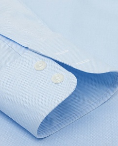 Картинка Non-Iron Regular Fit Blue Oxford Button Cuff Shirt