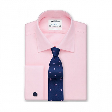 картинка Non-Iron Pink Twill Regular Fit Shirt от магазина  Fineshirt 