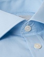 картинка Men's Blue Poplin Extra Slim Fit Shirt with Pocket от магазина  Fineshirt 