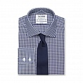 картинка Non-Iron Navy Gingham Regular Fit Shirt от магазина  Fineshirt 