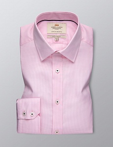 Картинка Men's Formal Pink Dobby Extra Slim Fit Shirt