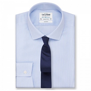 Картинка Non-Iron Super Fitted Blue Stripe Shirt