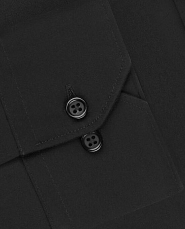 картинка Black Poplin Super Fitted Button Cuff Shirt от магазина  Fineshirt 