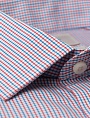 картинка Men's Formal Red & Blue Check Slim Fit Shirt от магазина  Fineshirt 