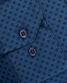картинка Jacquard Spot Slim Fit Navy Single Cuff Shirt от магазина  Fineshirt 