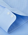 картинка Non-Iron Blue Dogtooth Slim Fit Shirt от магазина  Fineshirt 