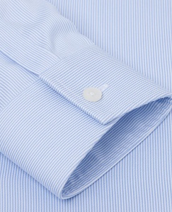 Картинка Non-Iron Super Fitted Blue Stripe Shirt