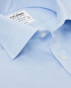 Картинка Non-Iron Regular Fit Blue Oxford Button Cuff Shirt