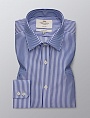 картинка Men's Formal Navy & White Bengal Stripe Fitted Slim Shirt от магазина  Fineshirt 