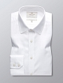 картинка Mens Formal White Herringbone Slim Fit Shirt Single Cuff Easy Iron от магазина  Fineshirt 