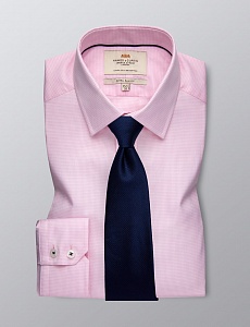 Картинка Men's Formal Pink Dobby Extra Slim Fit Shirt