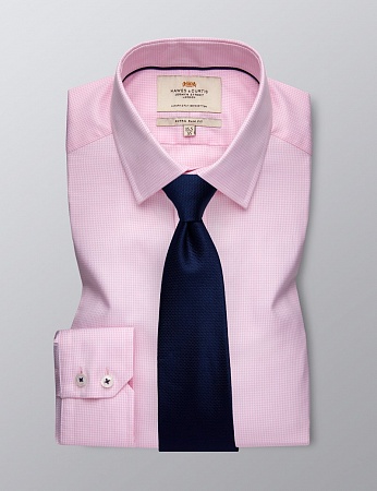 картинка Men's Formal Pink Dobby Extra Slim Fit Shirt от магазина  Fineshirt 