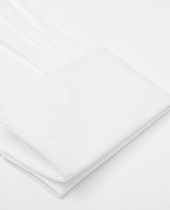 Картинка White Poplin Slim Fit Double Cuff Shirt