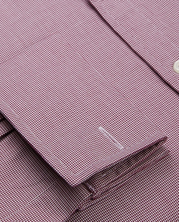 картинка Regular Fit Burgundy Micro Dogtooth Shirt – Double Cuff от магазина  Fineshirt 
