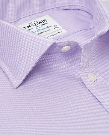 картинка Regular Fit Lilac Oxford Double Cuff Shirt от магазина  Fineshirt 